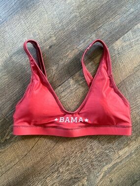 BAMA University of Alabama Women's Red Sports Bra Top